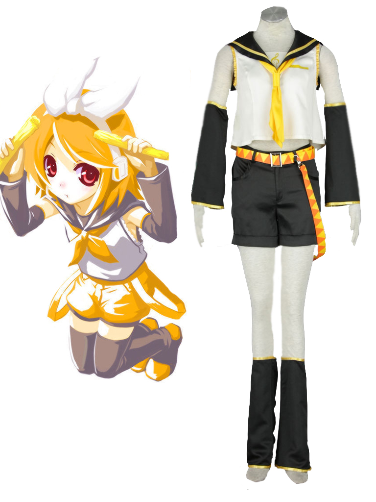 Vocaloid Kagamine Rin Cosplay Costume